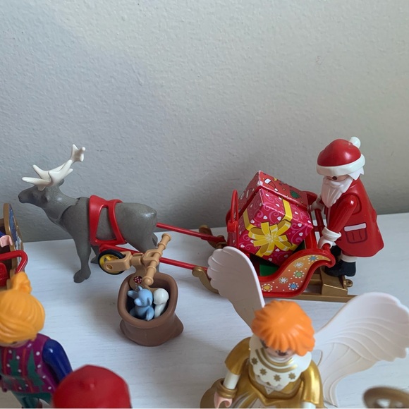 Playmobil Christmas Lot Sled Carousel Santa Angel Tree Snowman Kids Adults - Picture 5 of 12